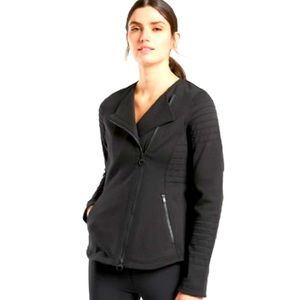 Athleta black moto jacket S